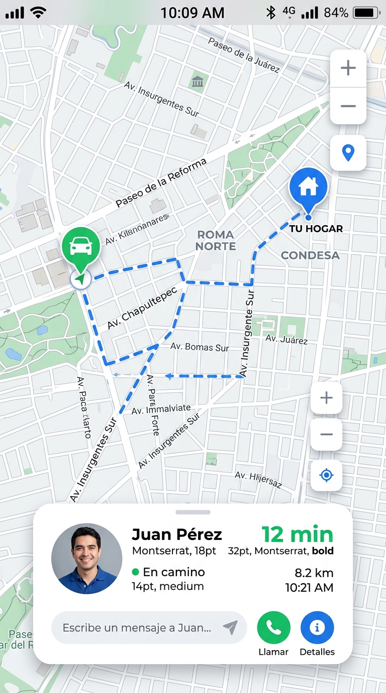 Mapa de Seguimiento en Vivo